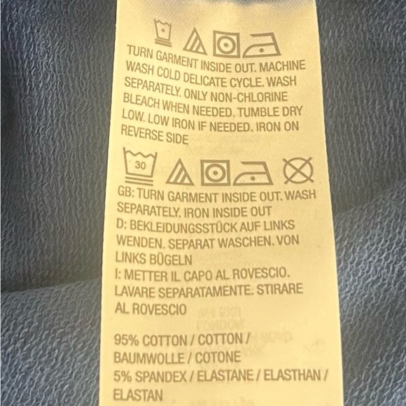 New JingleBelles Kim Gravel Uptown Pearls Blouson Sleeve Sweatshirt Indigo XL - Picture 9 of 9